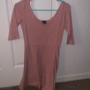 Light Pink dress with 3/4 length sleeve